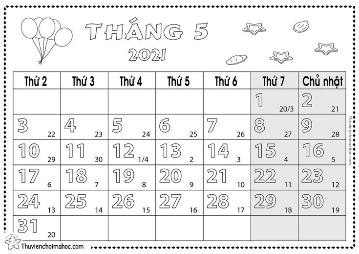 Lịch Tháng 5/2021 – Tranh Tô Màu | Tranh, Lịch, Tập Đọc