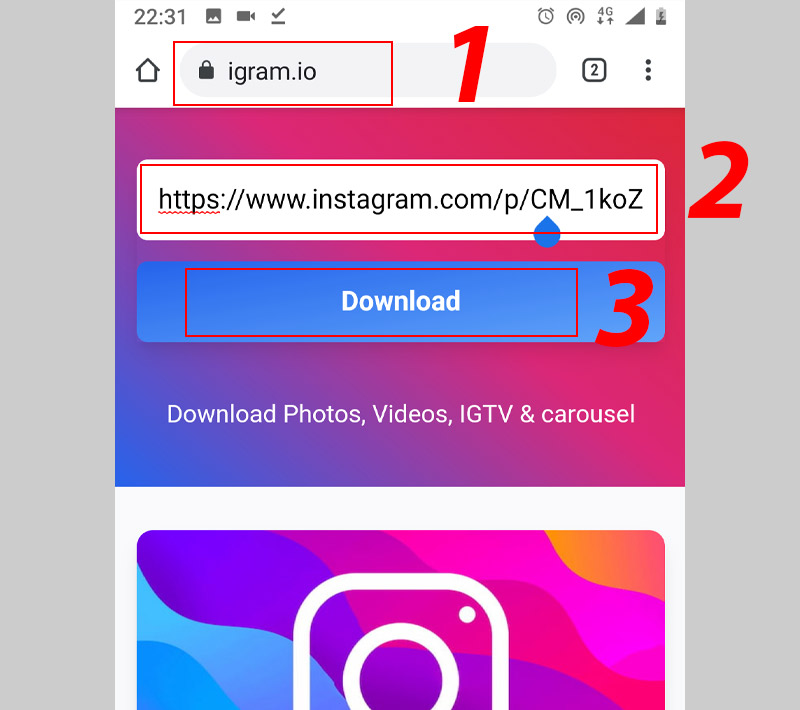 Video] Cách Tải Ảnh Trên Instagram Về Điện Thoại Chưa Đầy 30 Giây -  Thegioididong.Com