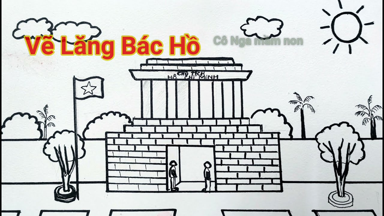 Vẽ Lăng Bác Hồ/ Cách Vẽ Lăng Bác Hồ. #Congamamnon - Youtube