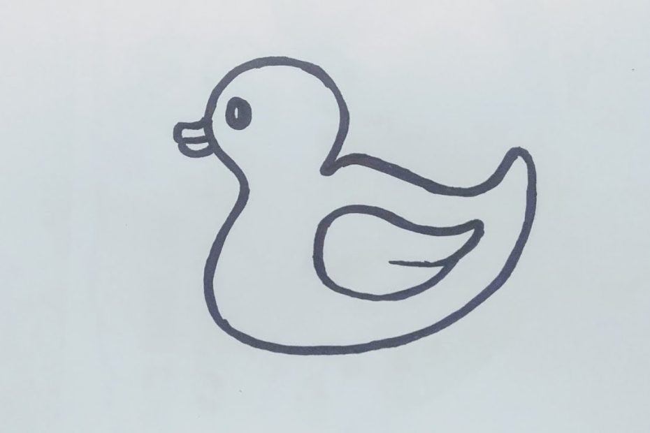 How To Draw A Duck - Cách Vẽ Con Vịt Đơn Giản - Mylinh Channel - Youtube