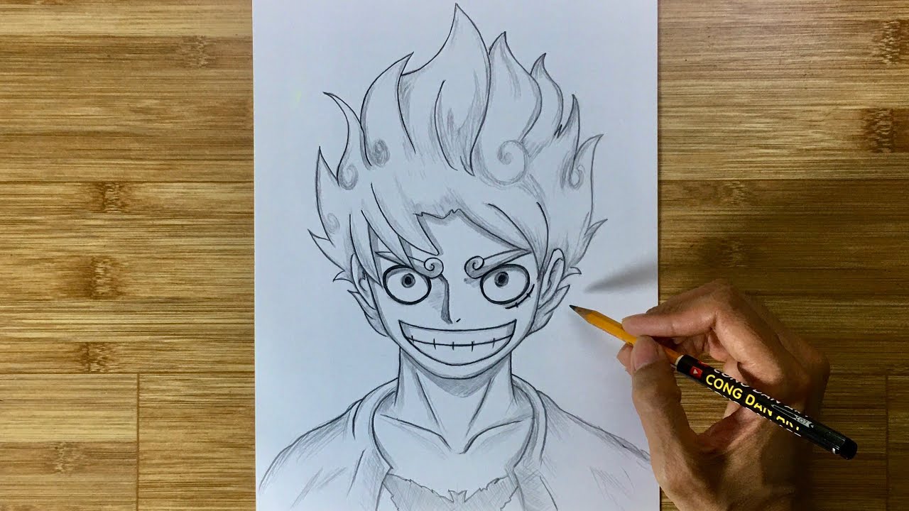 How To Draw Luffy Gear 5 - One Piece - Easy Anime Drawing #472 | Cong Dan  Art - Youtube