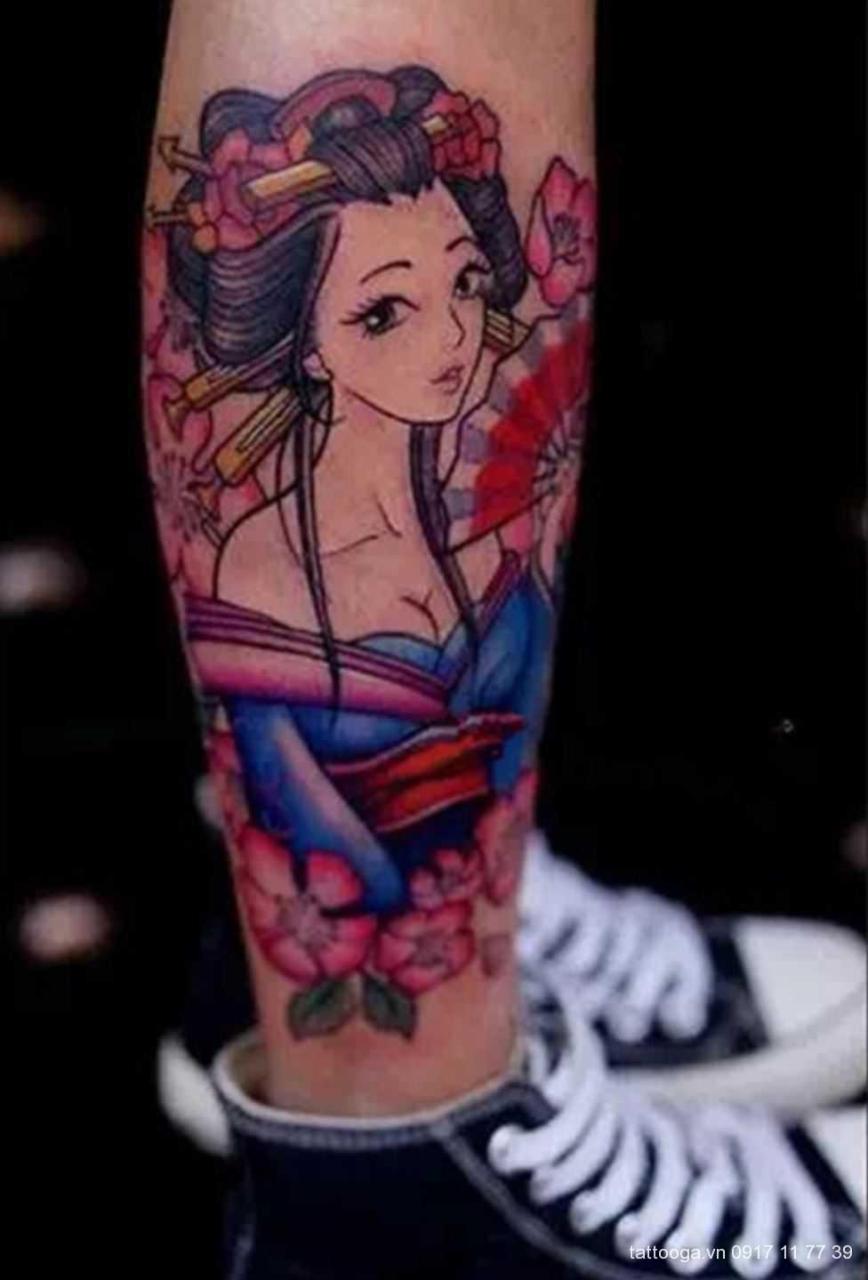 Đôi Nét Về Ý Nghĩa Hình Xăm Cô Gái Nhật - Geisha - Tattoo Gà