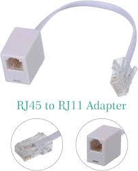 Amazon.Com: Uvital Rj45 To Rj11 Converter Adapter Connector M/F Cable,  Telephone Rj11 6P4C Female To Ethernet Rj45 8P8C Male Converter Cord(2  Pack) : Electronics