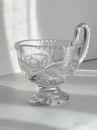 Vintage Cut Pinwheel Crystal Gravy Boat With Ladle - Etsy