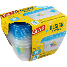 Amazon.Com: Glad Gladware Entrée Food Storage Containers Lock Tight Seal | Bpa  Free | Medium Square Plastic Containers Hold Up To 25 Ounces Of Food, 5  Count - 2 Pack: Home & Kitchen