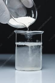 Salt And Chalk In Water - Stock Image - C001/0718 - Science Photo Library